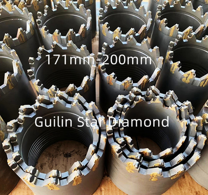 Bocados de núcleo do ODM PDC do OEM 171mm para a perfuração do poço de água de superfície